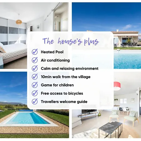 Holiday home Piscine Chauffee, 5min Du Village Et Climatisation *